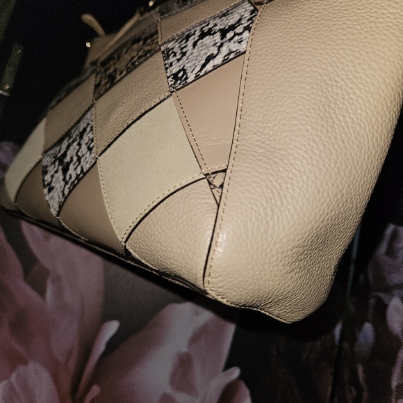 Coach Beige and Black Patchwork Tote - Picture 8 of 10